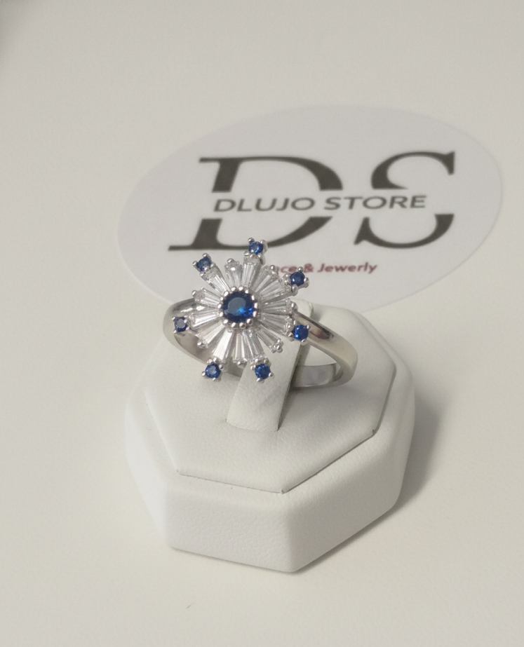 “Winter Sparkle” Ring in 935 Sterling Silver