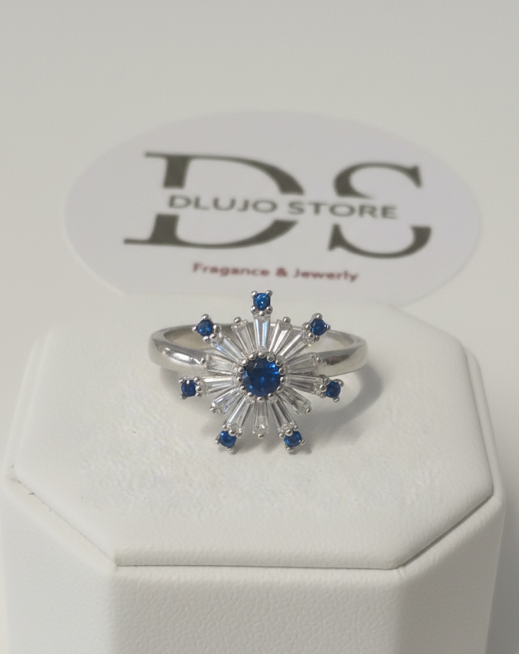 “Winter Sparkle” Ring in 935 Sterling Silver