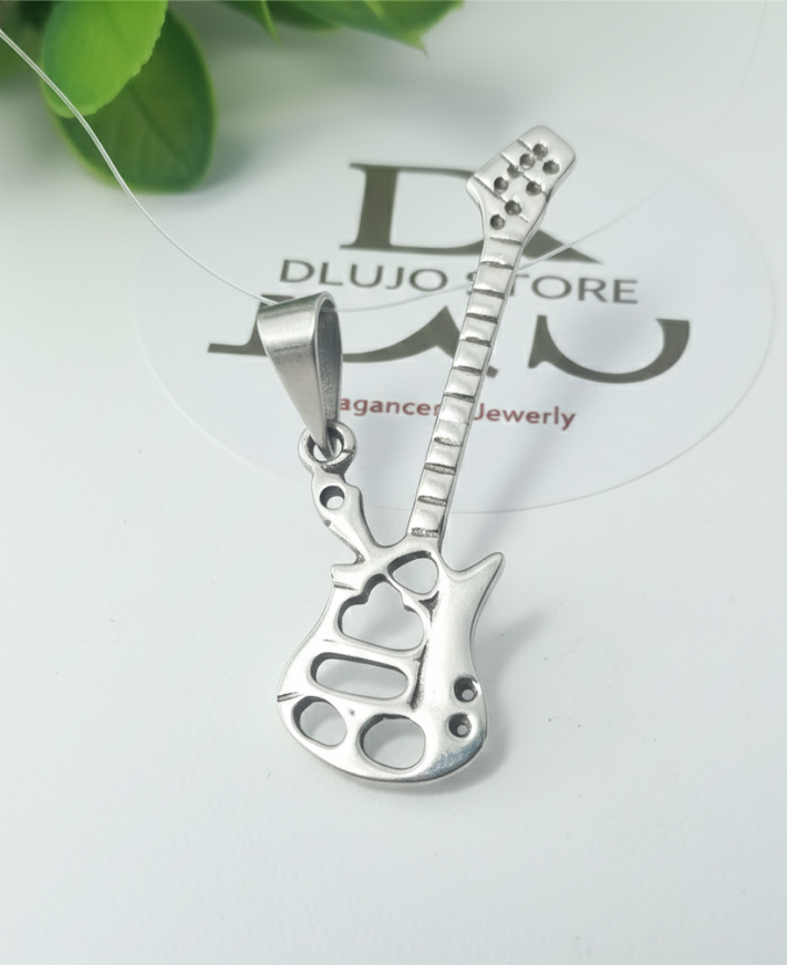 Dije de Guitarra en Plata de Ley 925