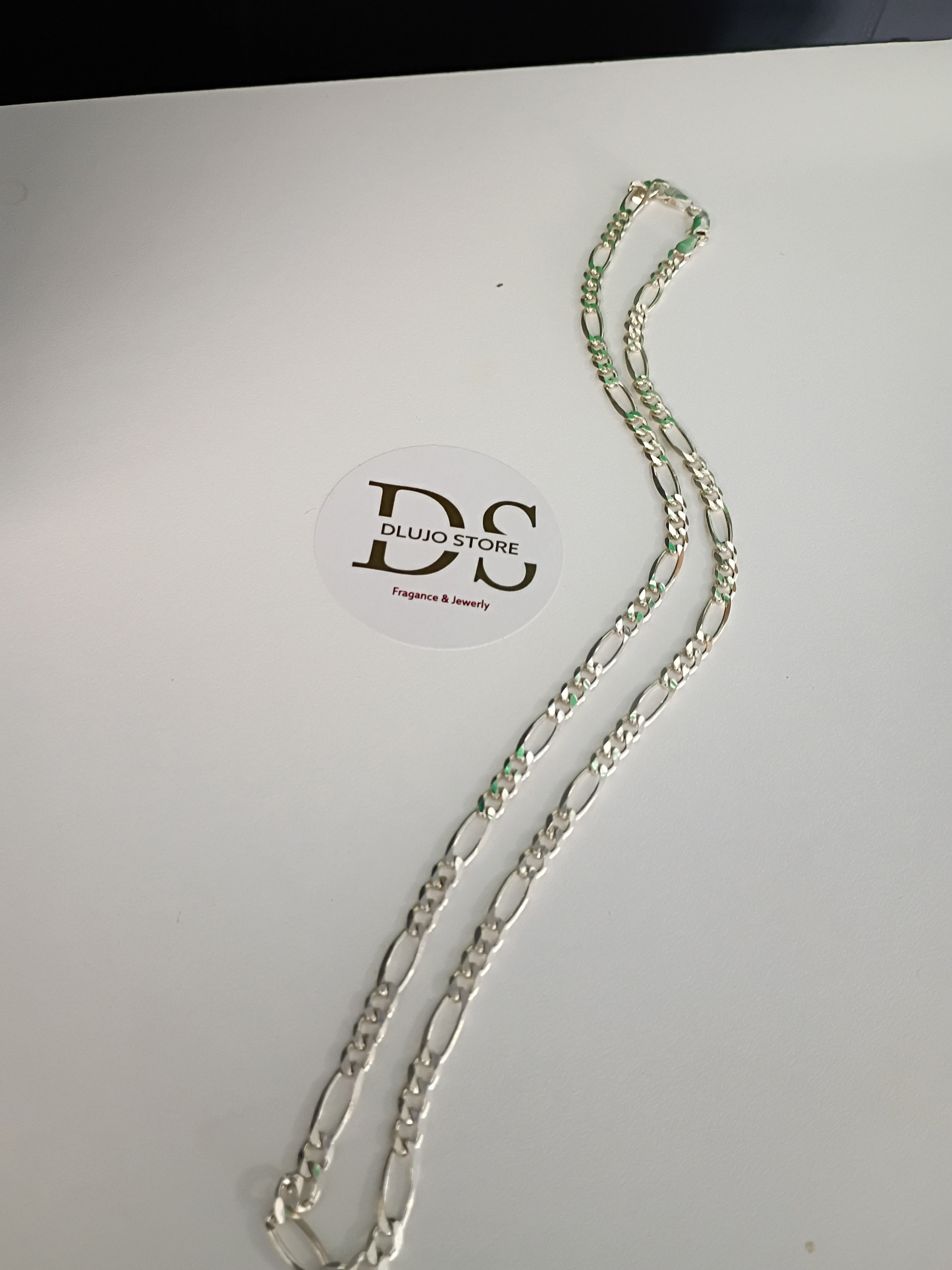 Cadena Fígaro en Plata 925 – Acabado Pulido y Brillante