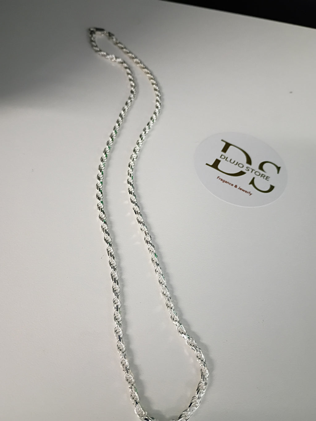 Cadena Tipo Cuerda (Torzal) en Plata 925