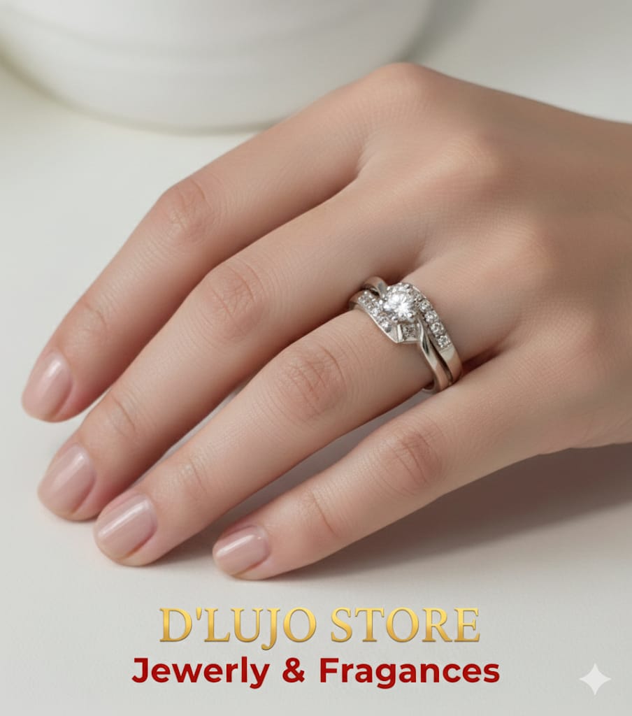 Set para Boda “Dúo Amor” en Plata de Ley 925