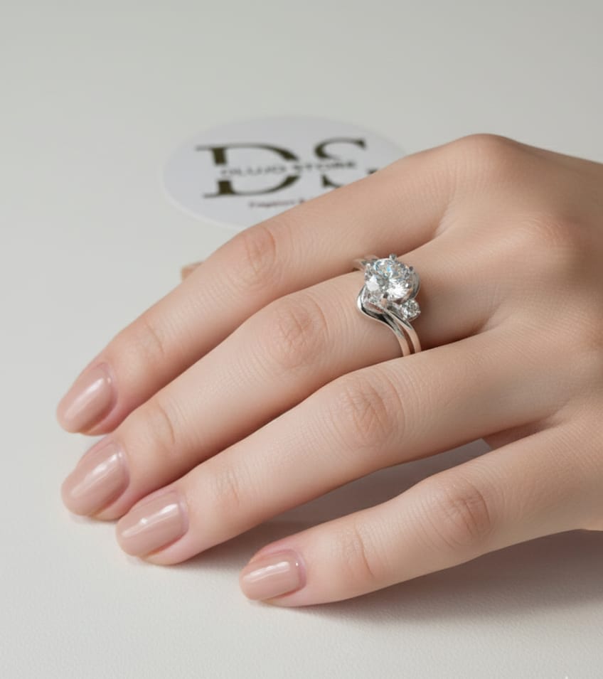 Set para Boda “Abrazo Eterno” en Plata de Ley 925