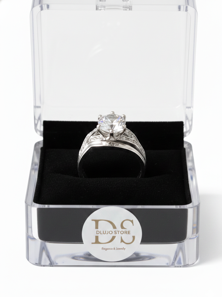 Set para Boda “Dúo Infinito Romance” en Plata de Ley 925