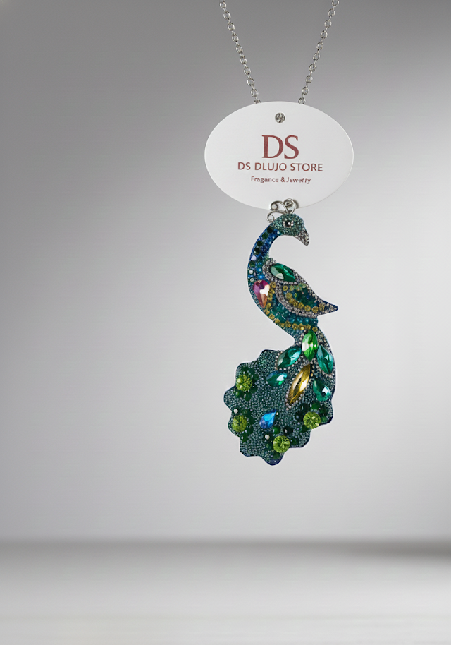 Dije de Pavo Real en Plata de Ley 925