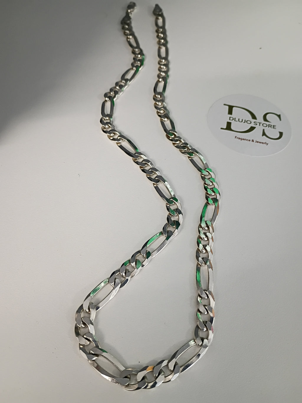 Cadena Fígaro Texturizada en Plata 925 para Caballero