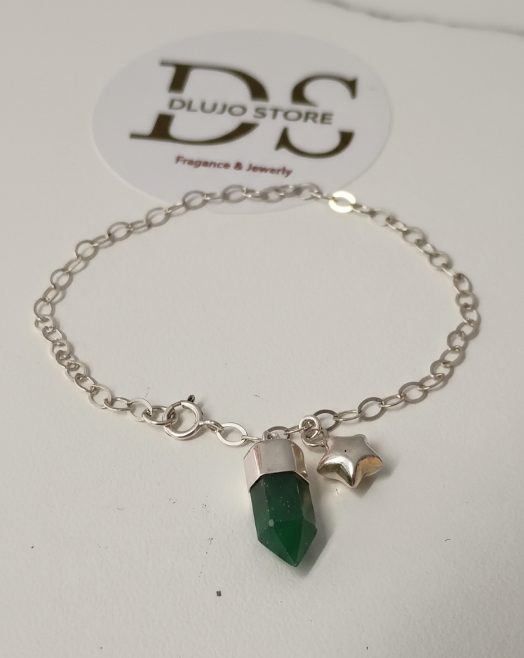 Bracelet with Prism Quartz in 925 Sterling Silver