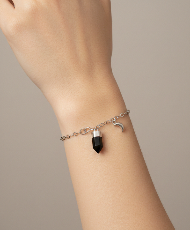 Bracelet with Prism Quartz in 925 Sterling Silver