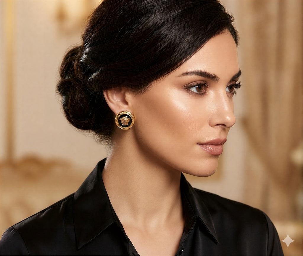 Aretes de Oro Estilo Medusa