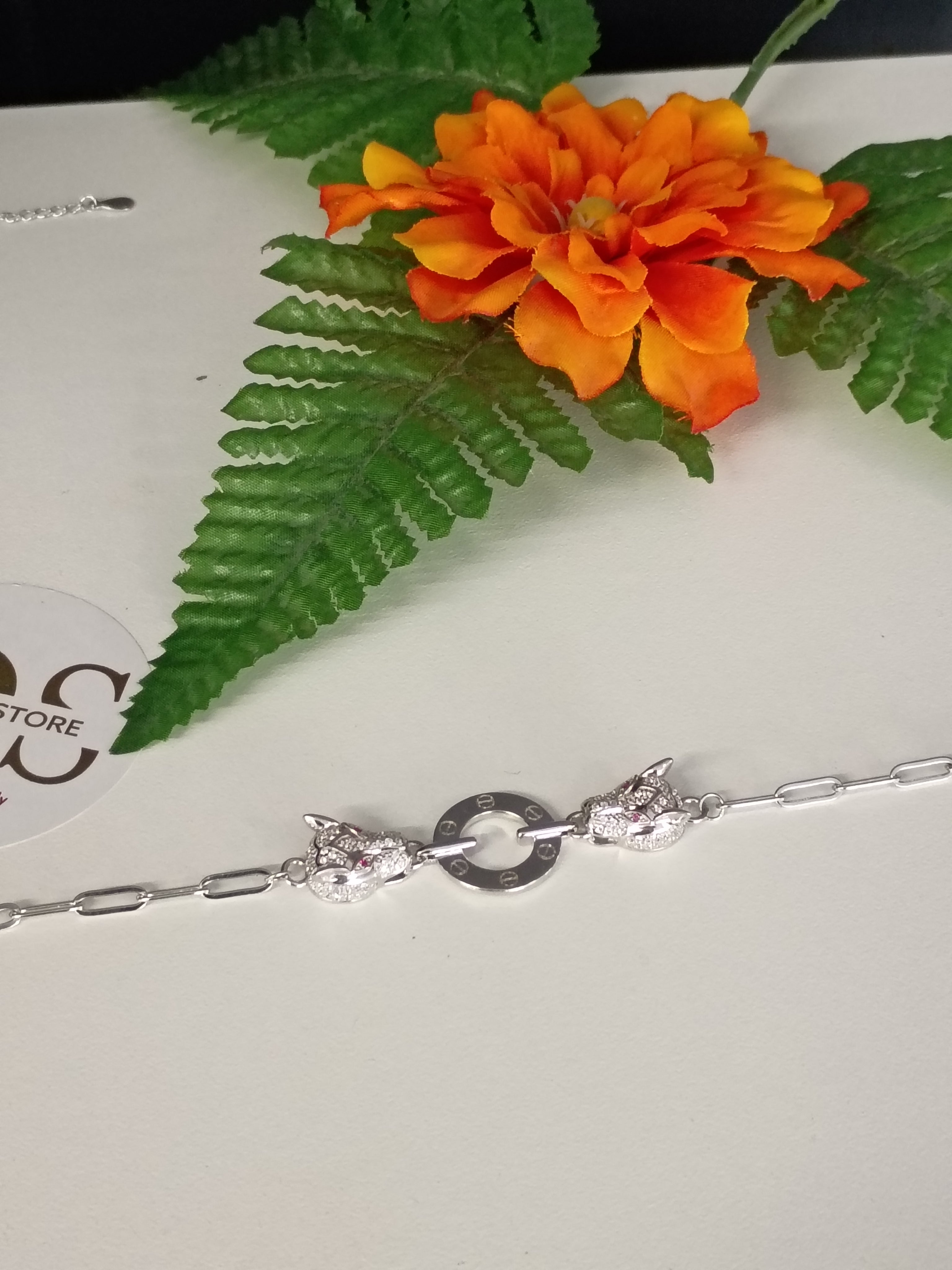 Pulsera Diseño Pantera en Plata 925 con Circonias