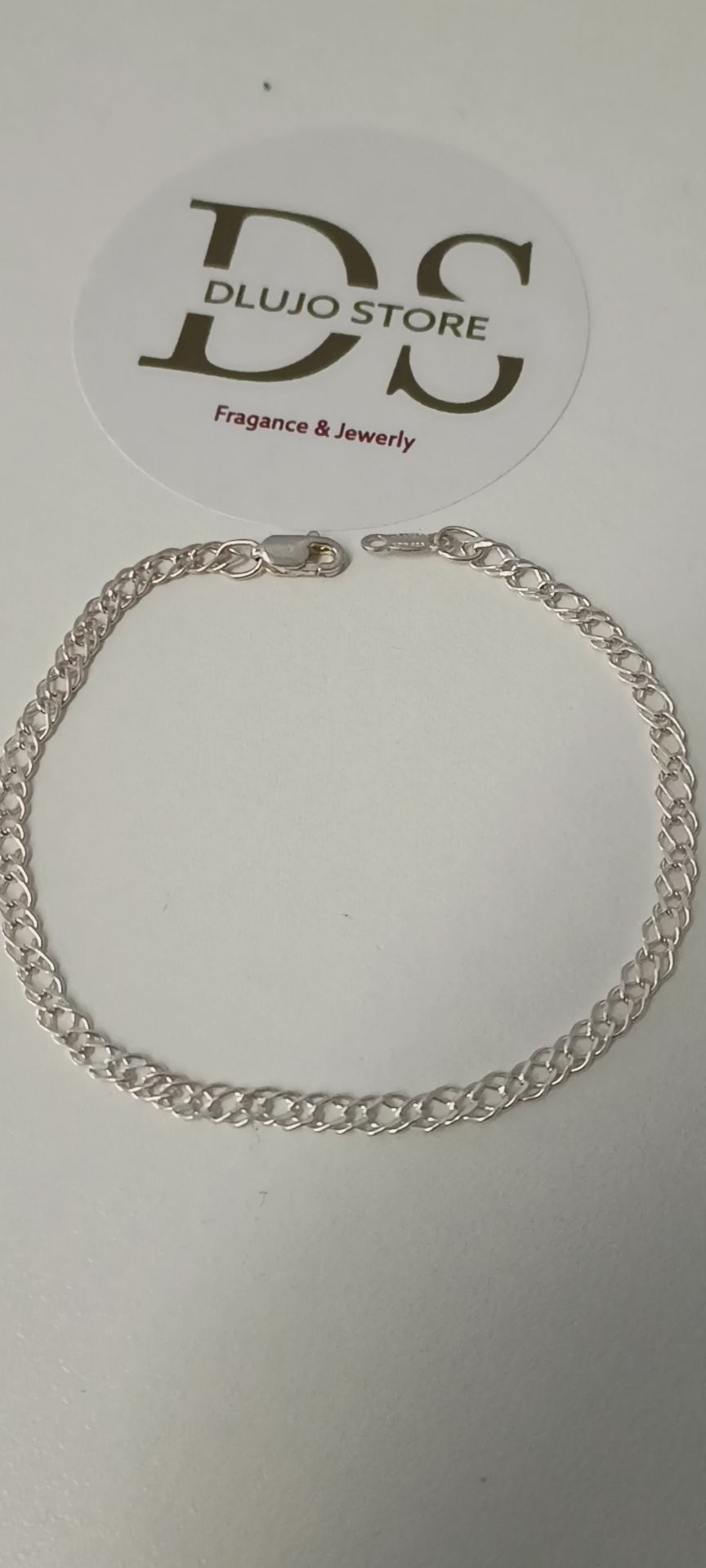 Pulsera de Doble Rombo en Plata de Ley 925