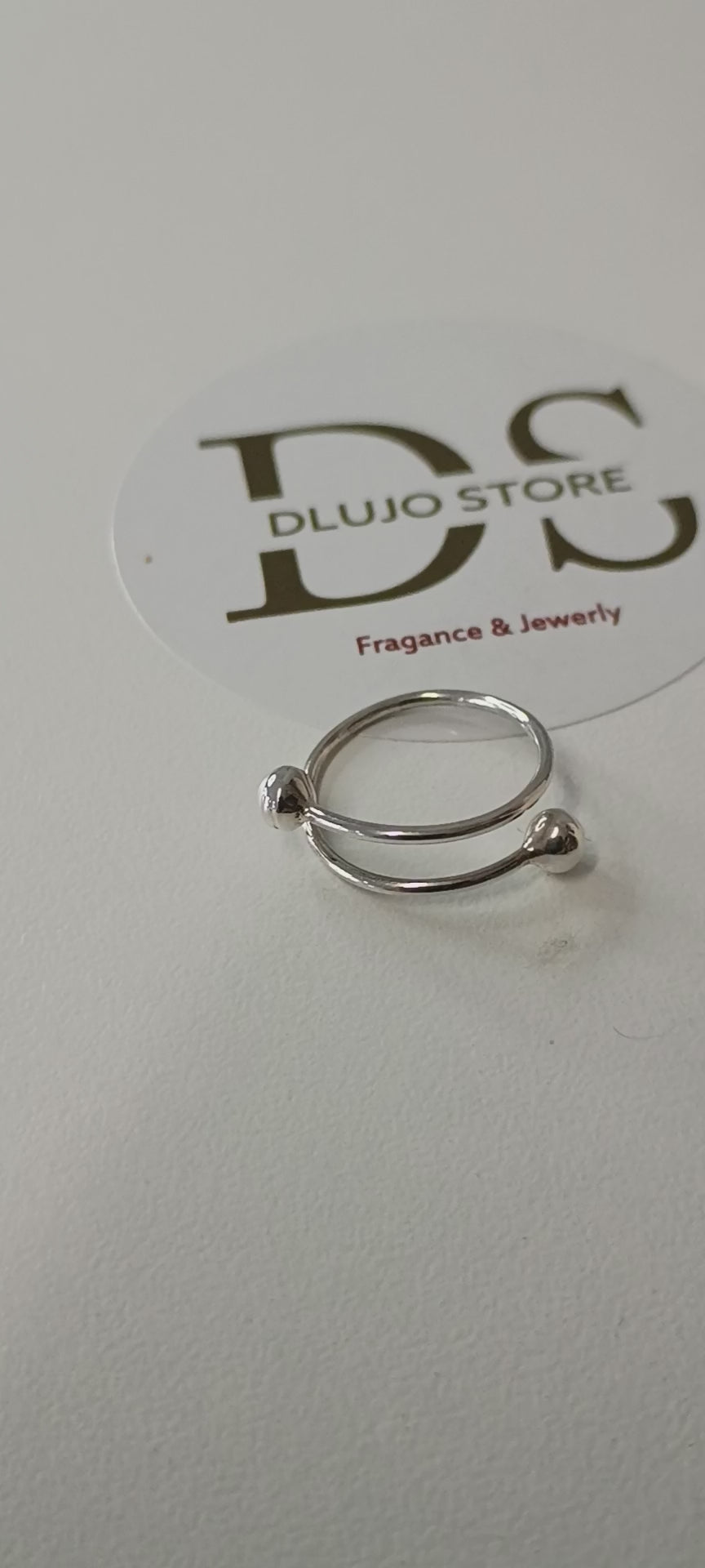 Anillo “Órbita Dual” en Plata de Ley 925