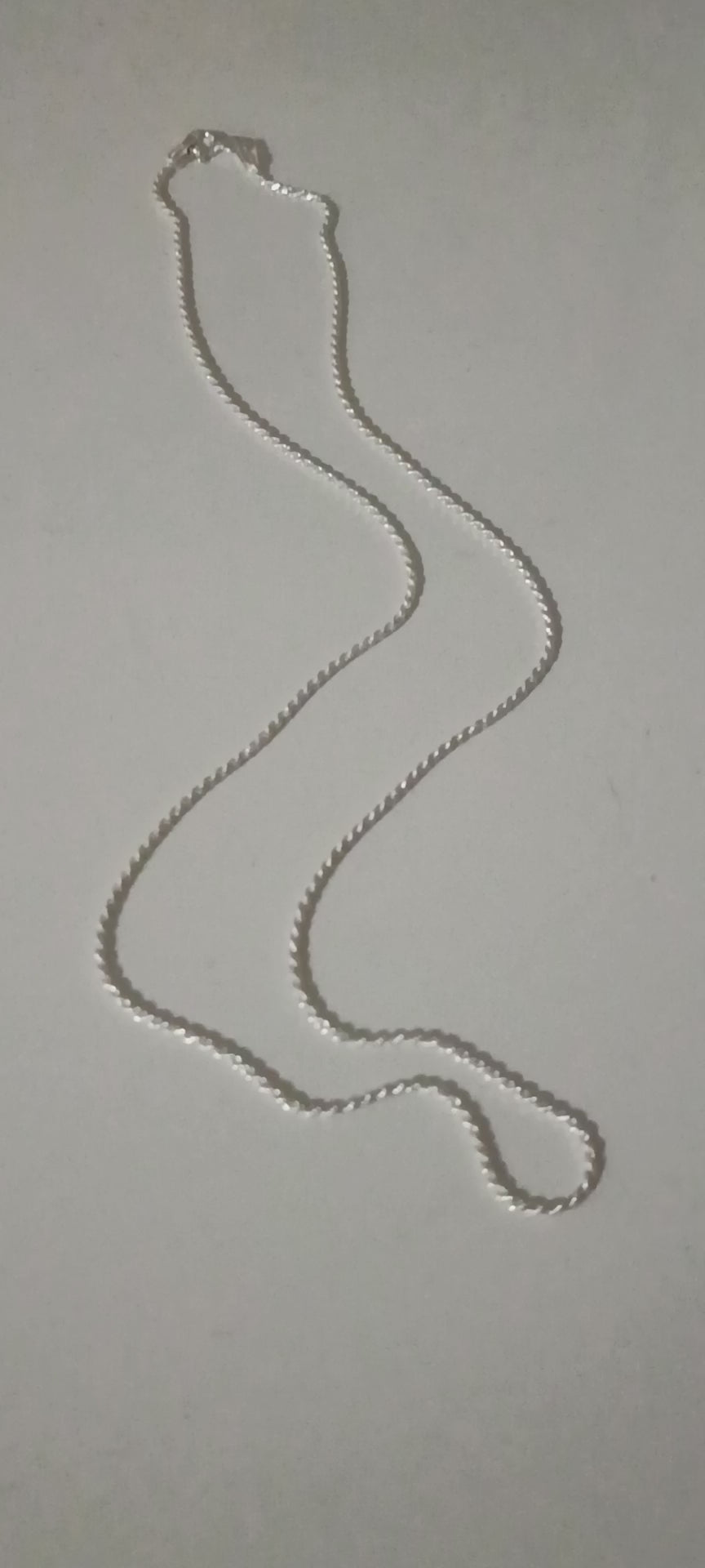 Cadena Torzal (Tipo Cuerda) en Plata 925