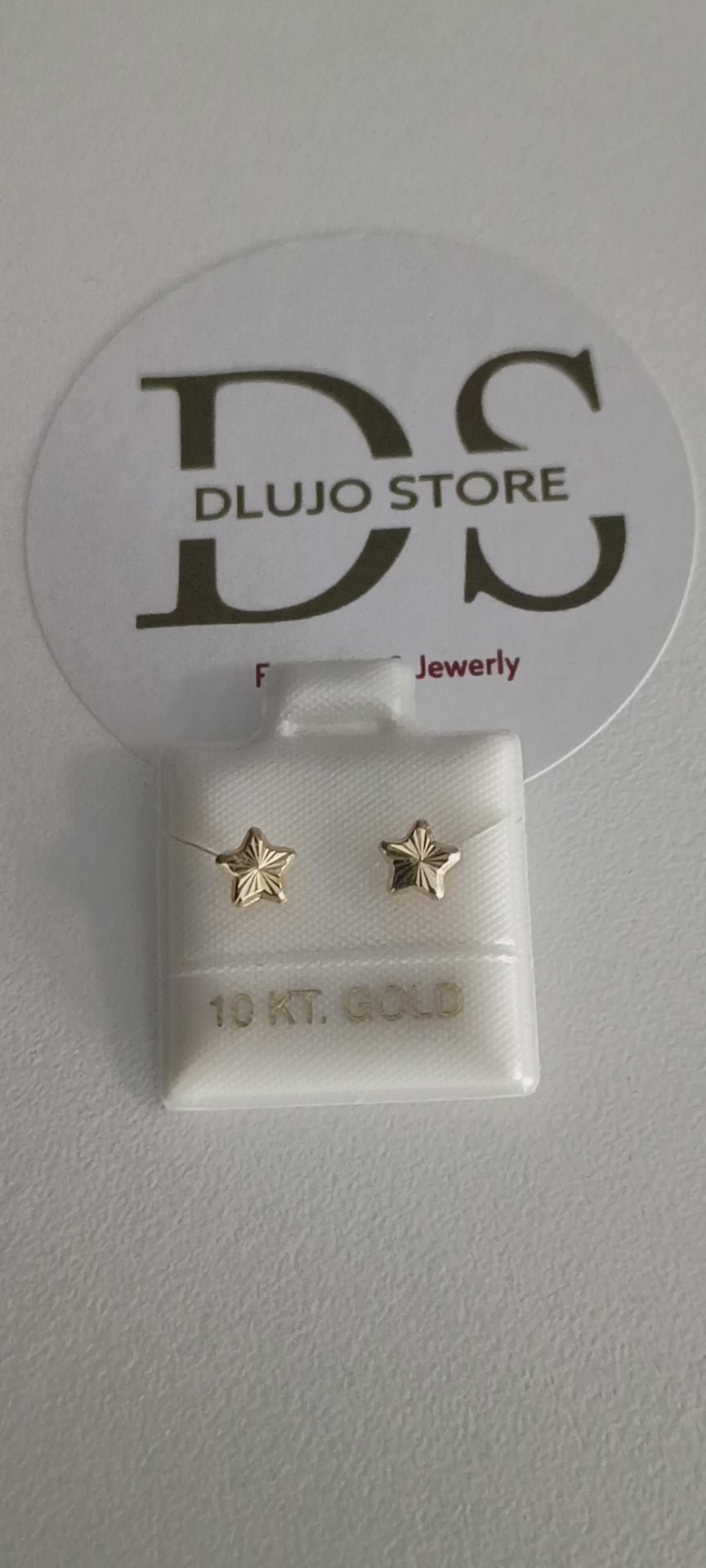 Aretes de Estrella en Oro 10K