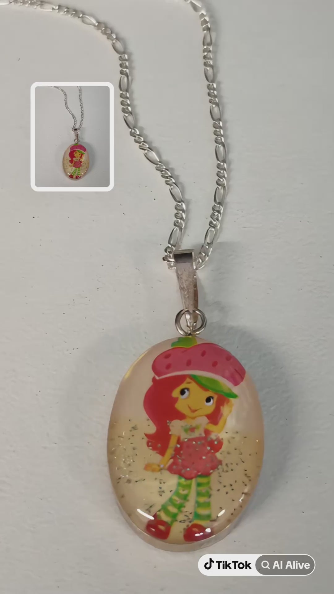 Collar Princesa Rosita Fresita en Plata 925