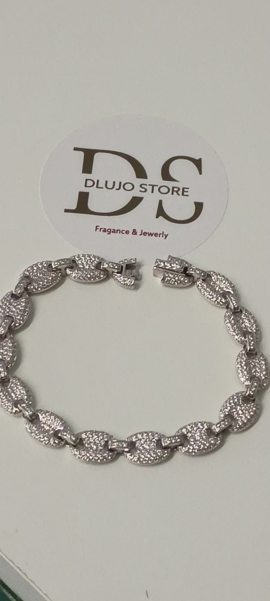 Pulsera Estilo Gucci Crystal en Plata de Ley 925