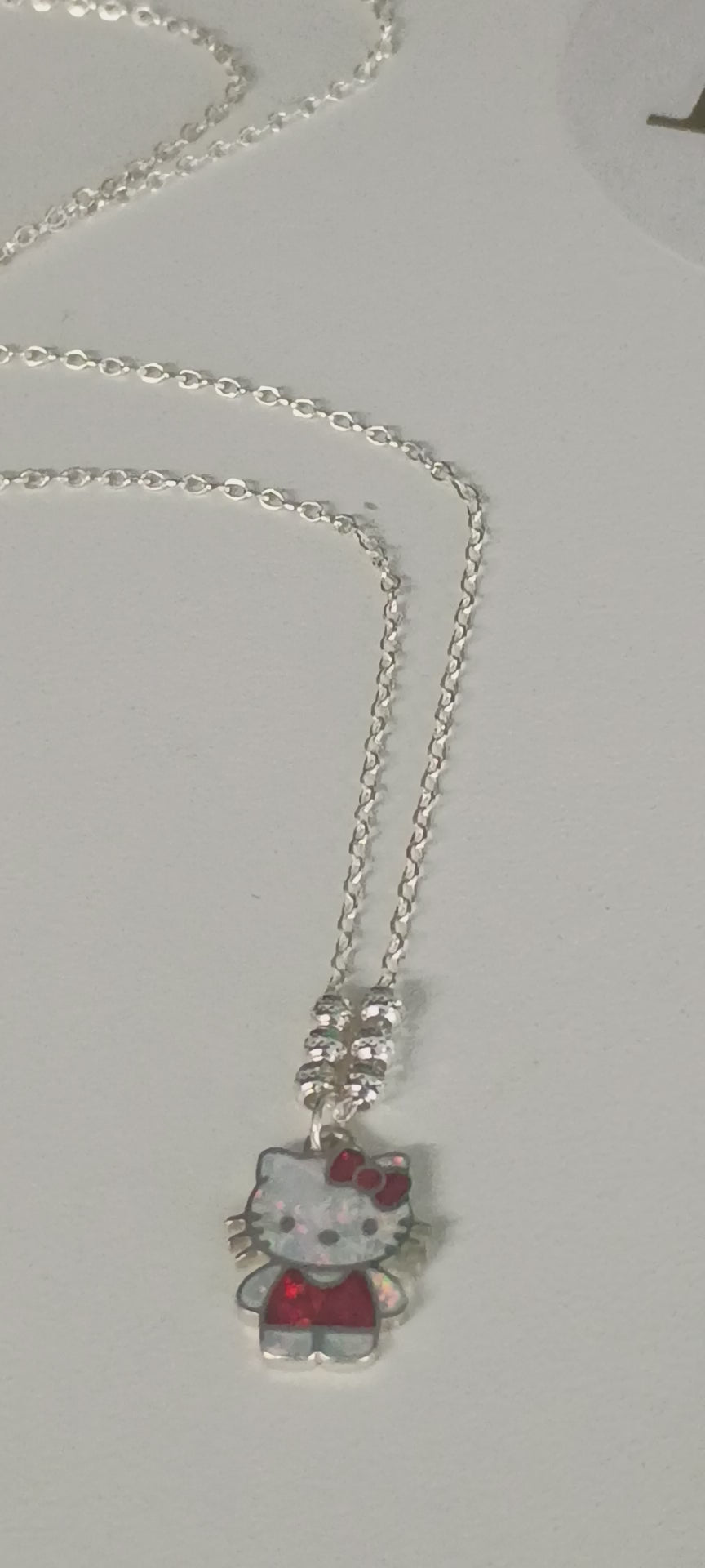 Collar Animado Hello Kitty en Plata 925