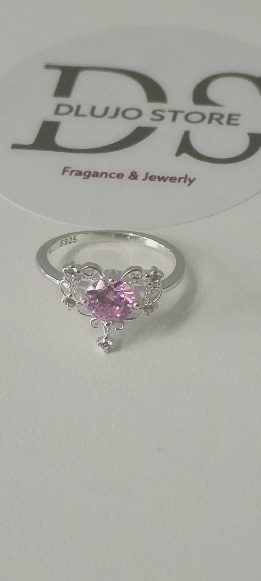 Anillo “Princesa Rosa” en Plata de Ley 925