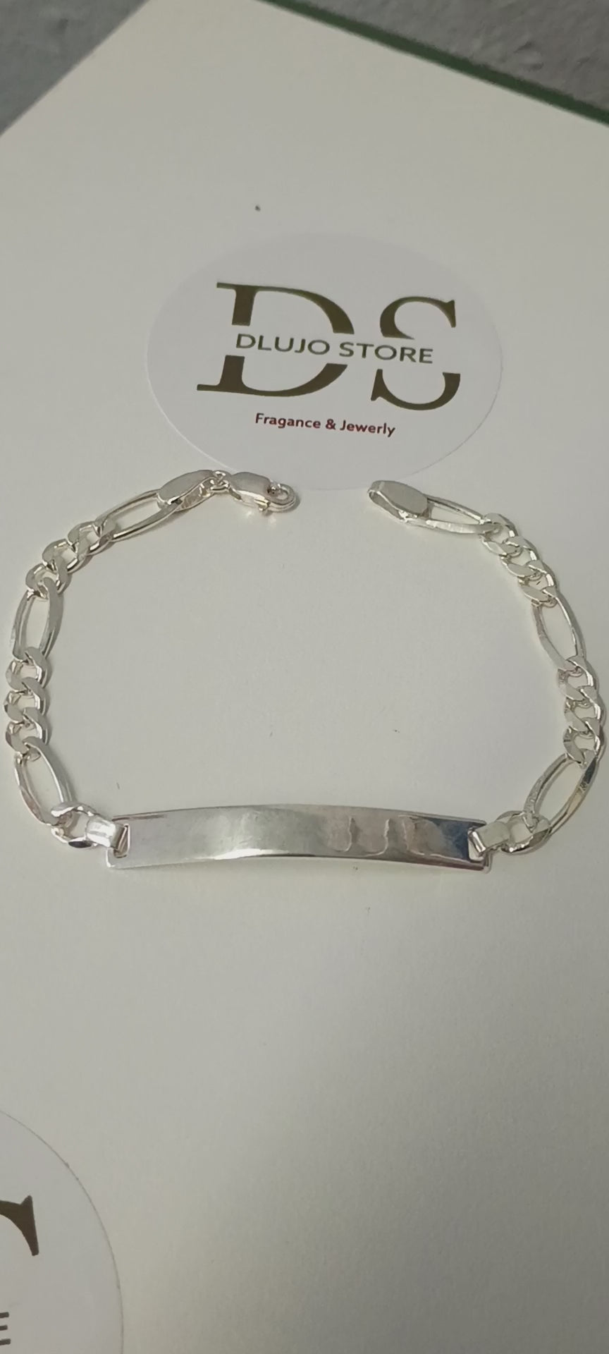 Pulsera con Puente y Eslabón Figaro en Plata de Ley 925