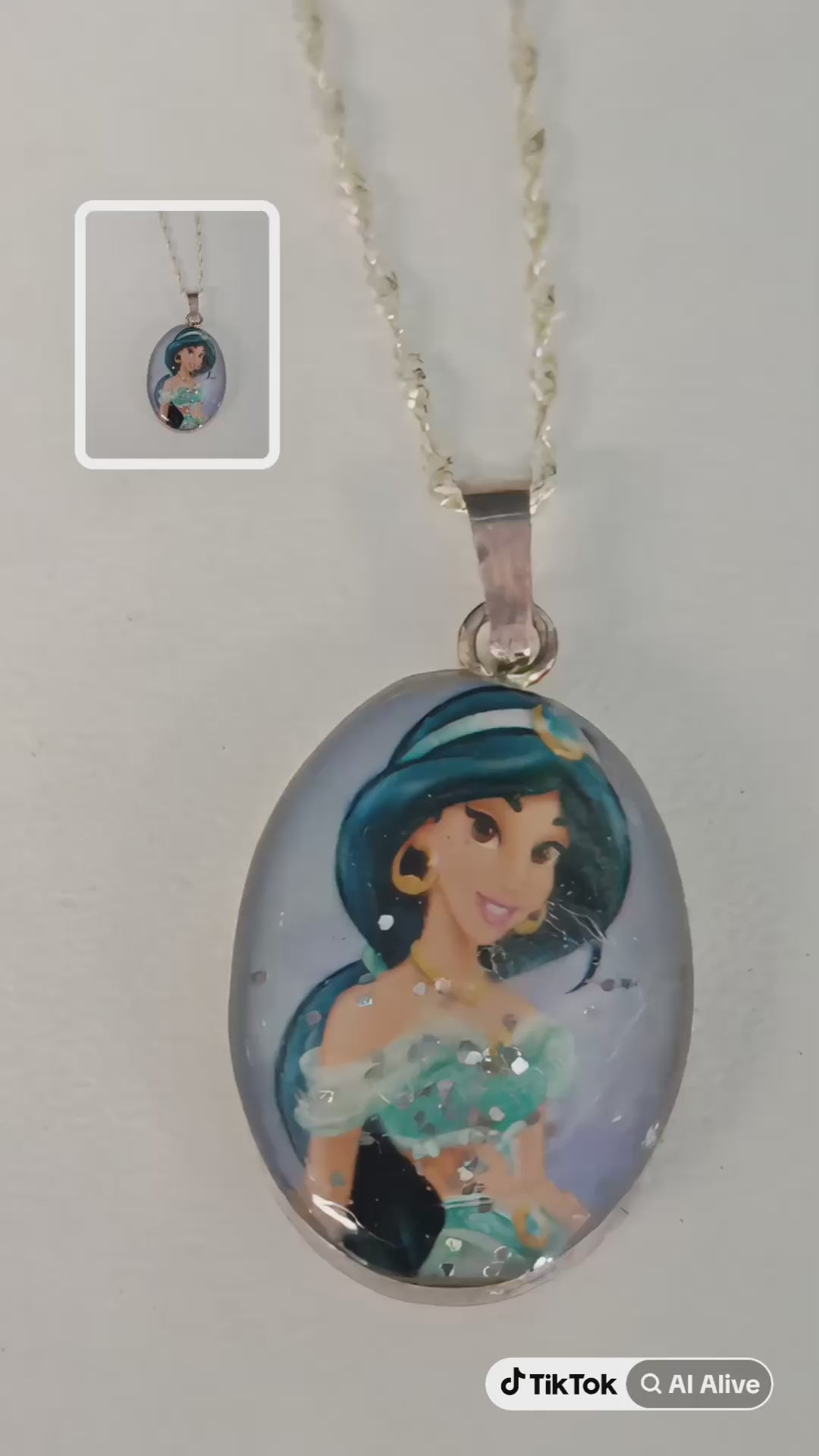 Collar Princesa Jasmine en Plata 925