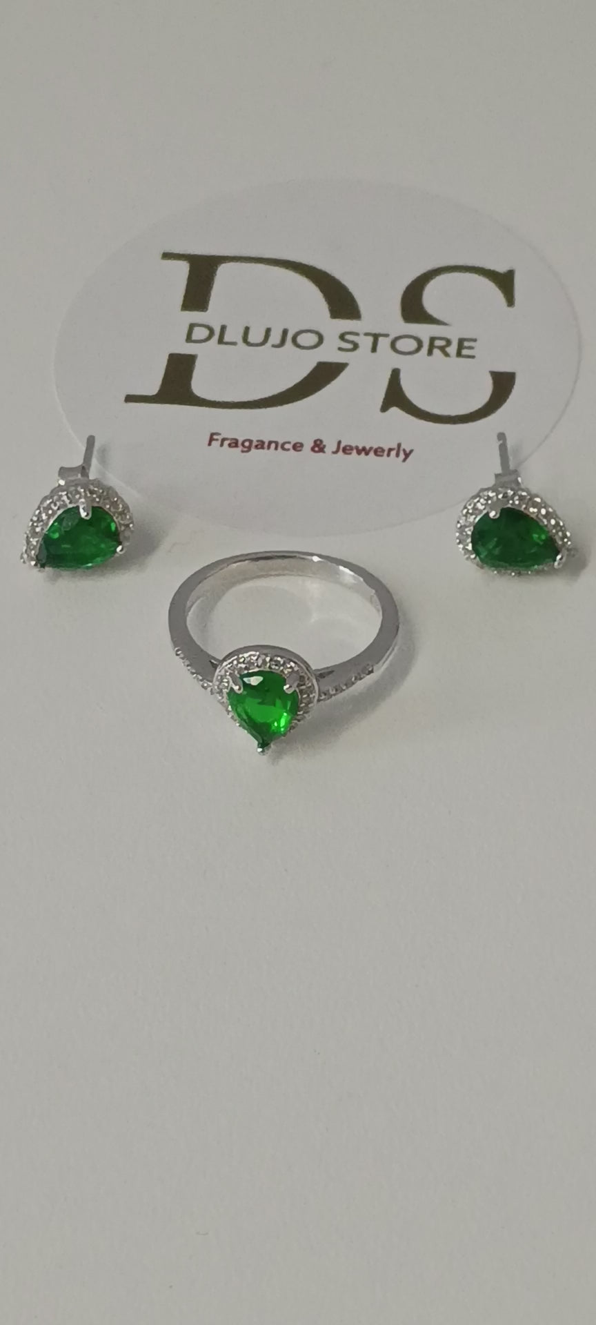 Set “Emerald Queen” en Plata de Ley 925