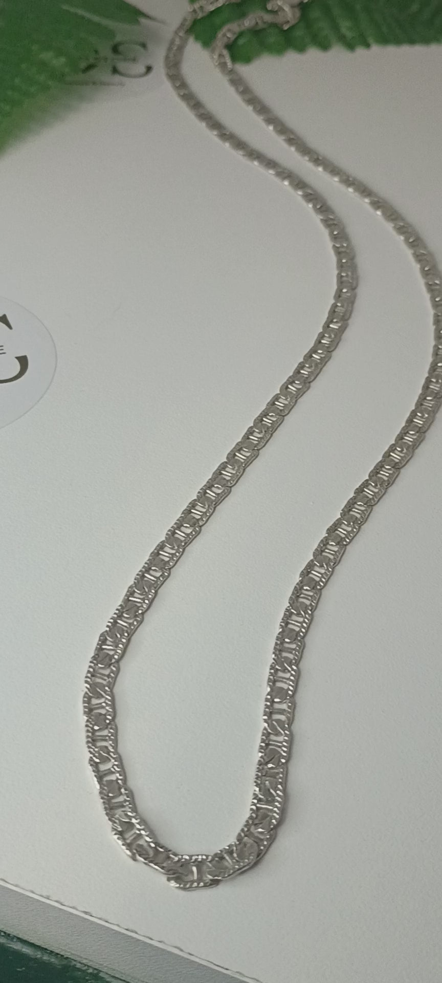 Cadena Estilo Gucci Diamantada en Plata 925