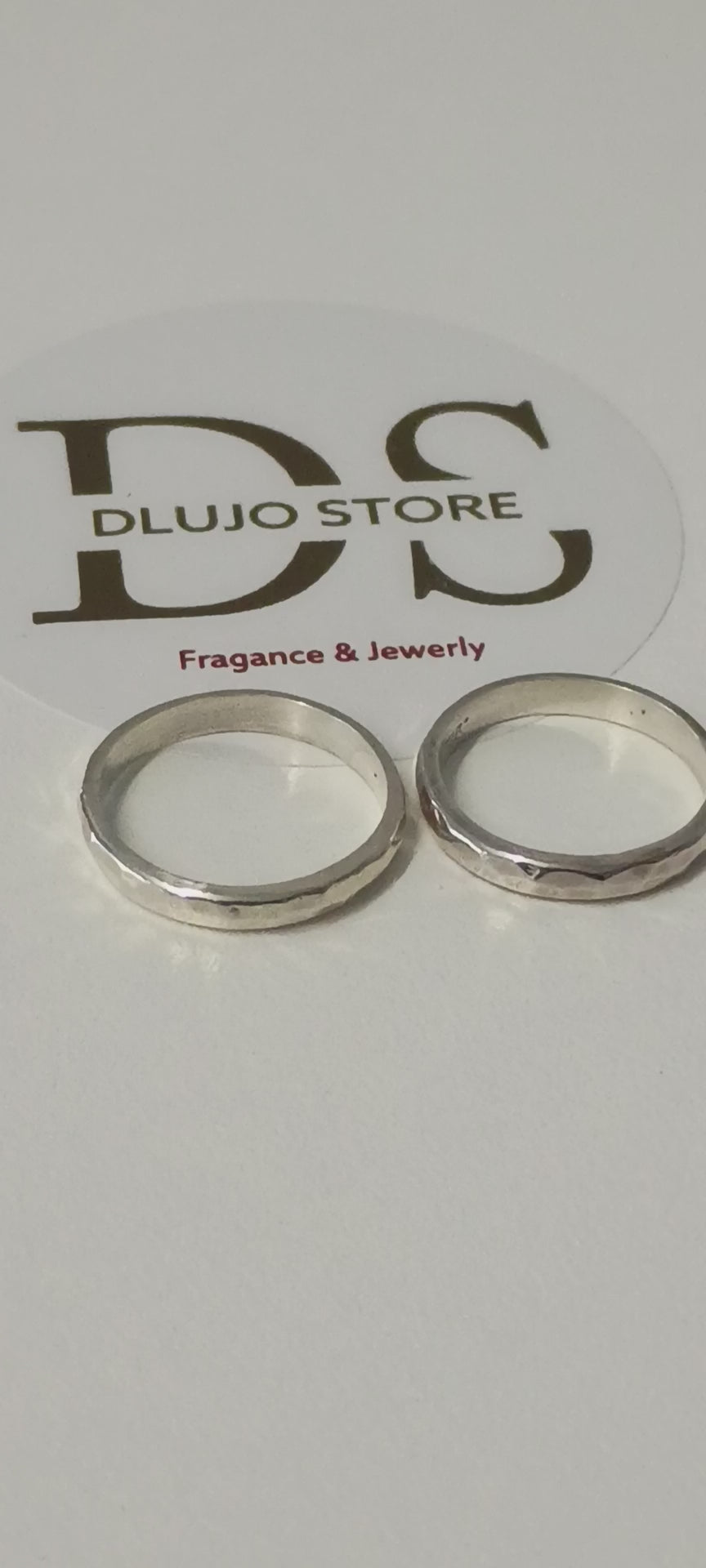 Hammered Finish Ring in 925 Sterling Silver