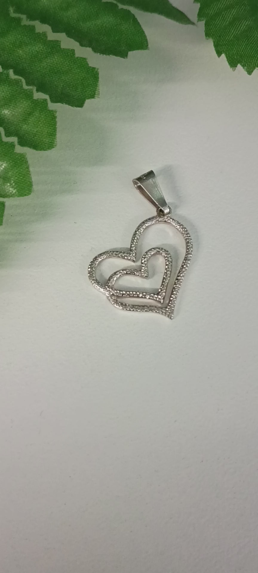 Dije Doble Corazón “Unión Eterna” en Plata 925
