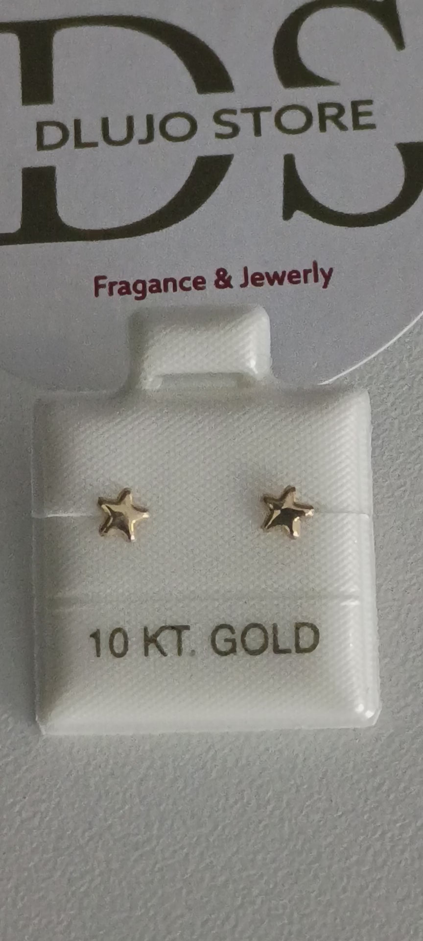 Aretes de Estrella en Oro 10K