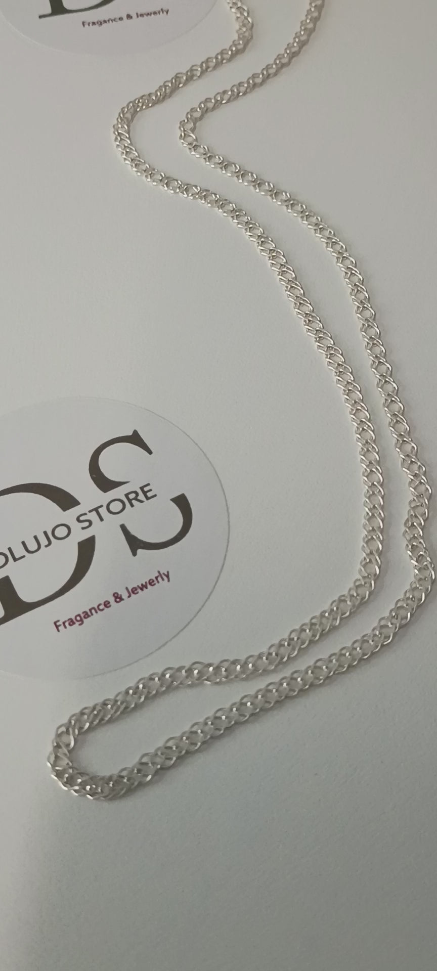 Cadena Doble Rombo en Plata 925