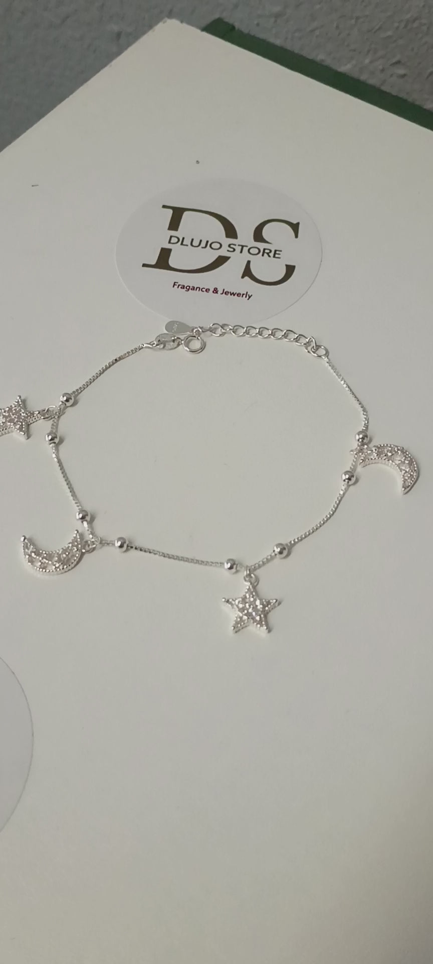 Pulsera Cosmos “Luna y Estrella” en Plata de Ley 925