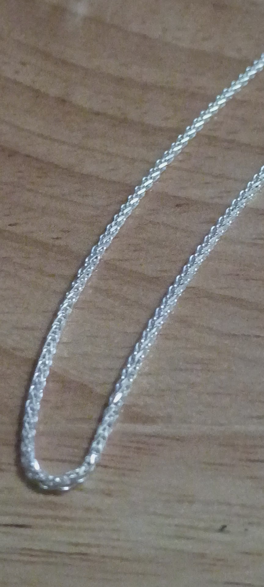 Cadena Tejido de Espiga en Plata 925