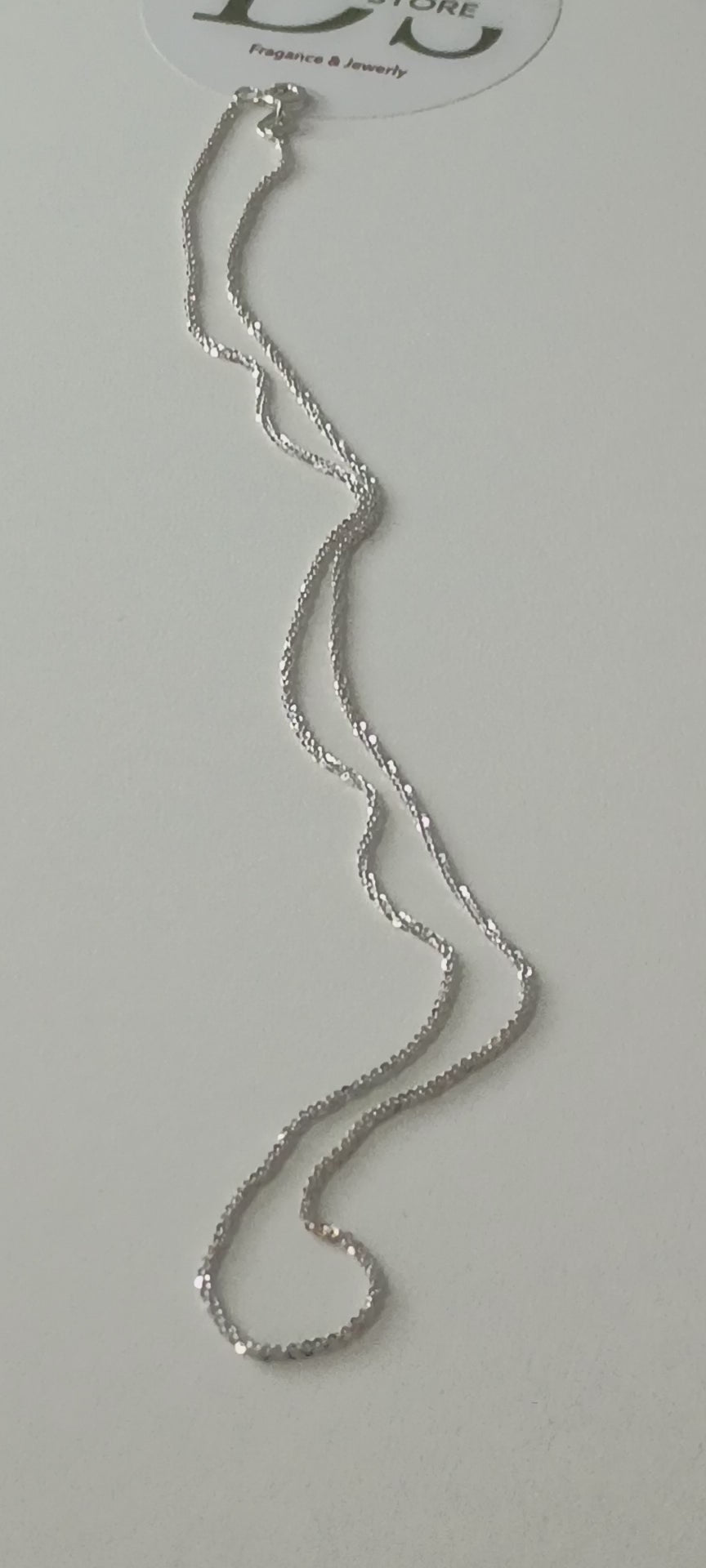 Cadena Brillo Espejo en Plata 925