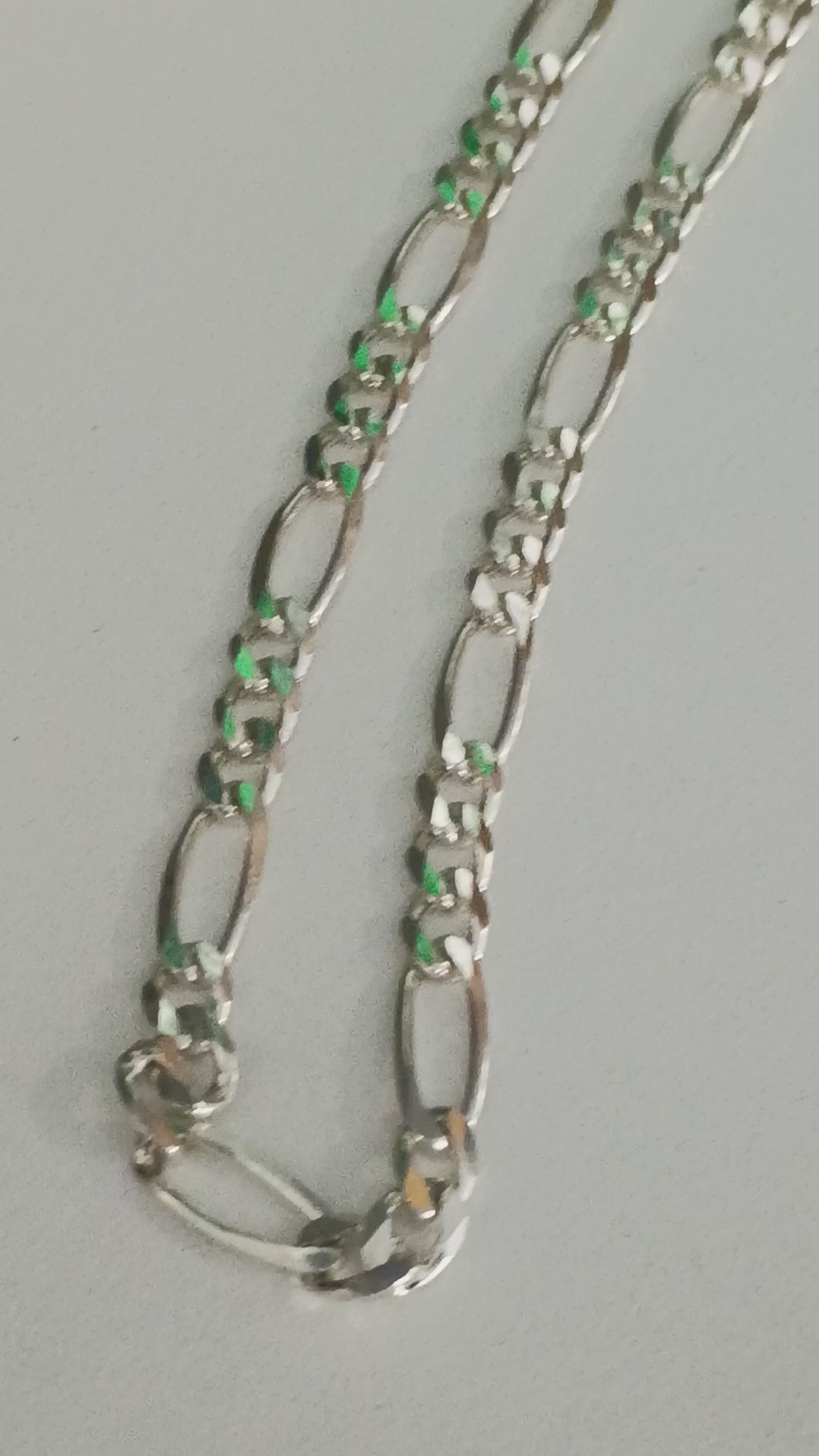 Cadena Fígaro en Plata 925 – Acabado Pulido y Brillante