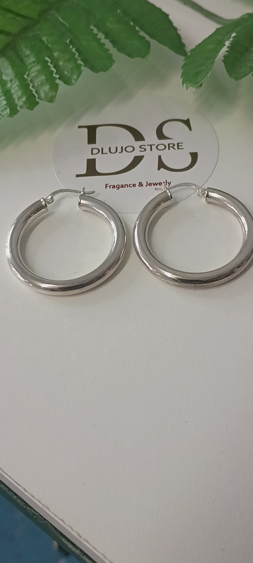 Arracadas “Tubular Chunky” en Plata de Ley 925 – 3 cm