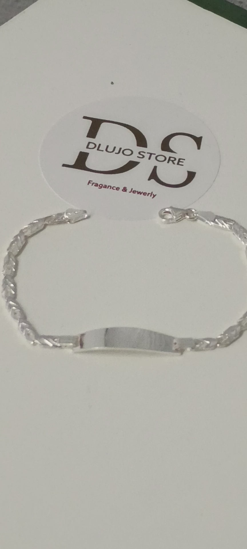 “Modern Arrow” Identity Bracelet in 925 Sterling Silver