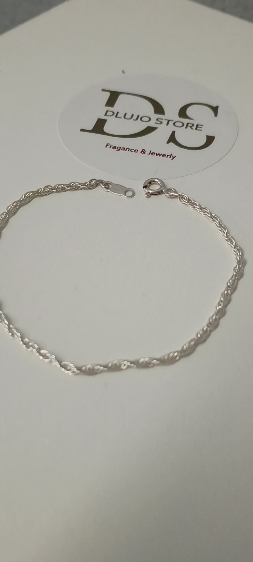 Cord Style Bracelet in 925 Sterling Silver