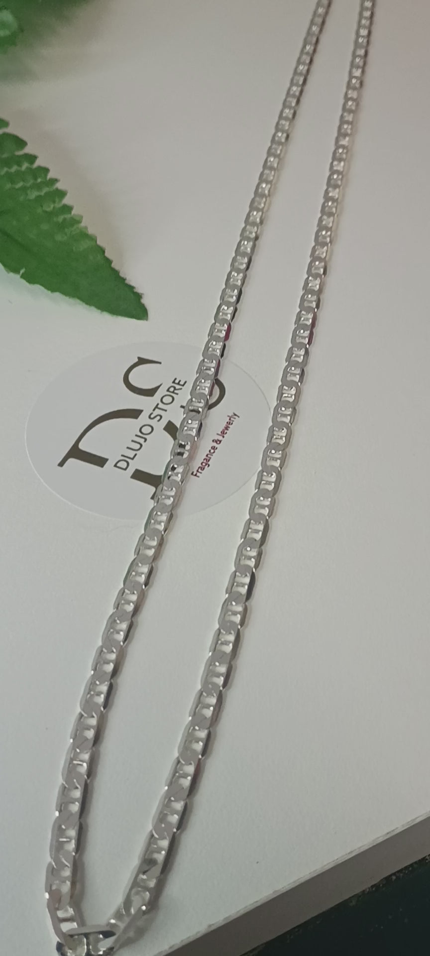 Cadena Estilo Bizantino Lisa en Plata 925
