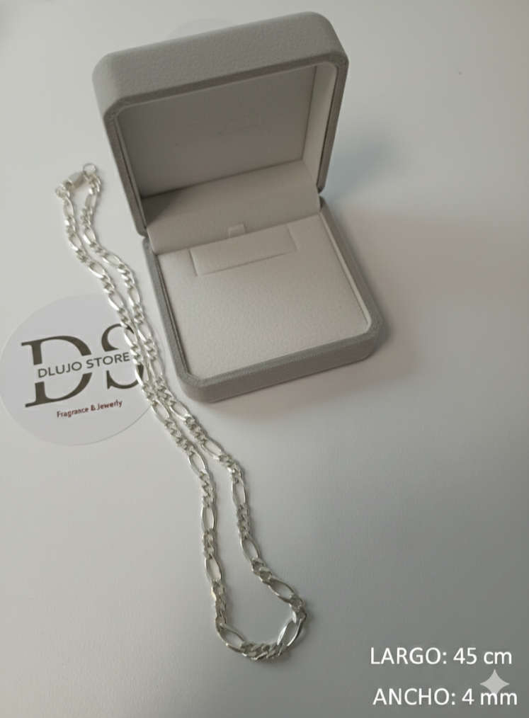 Cadena Fígaro en Plata 925
