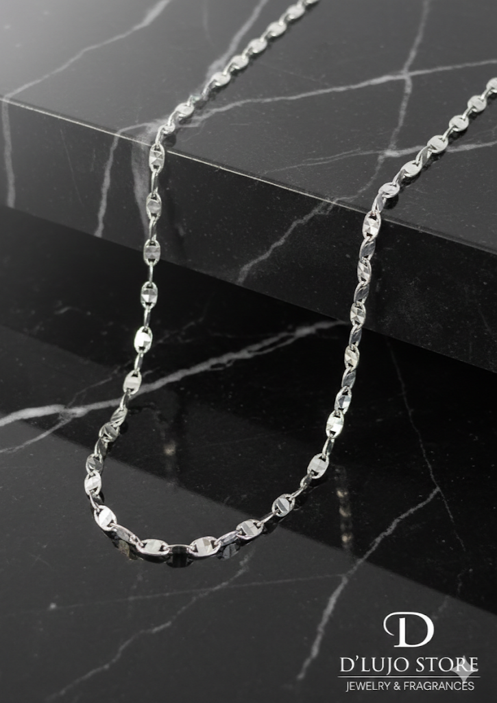Cadena Marinera Plana Facetada en Plata 925