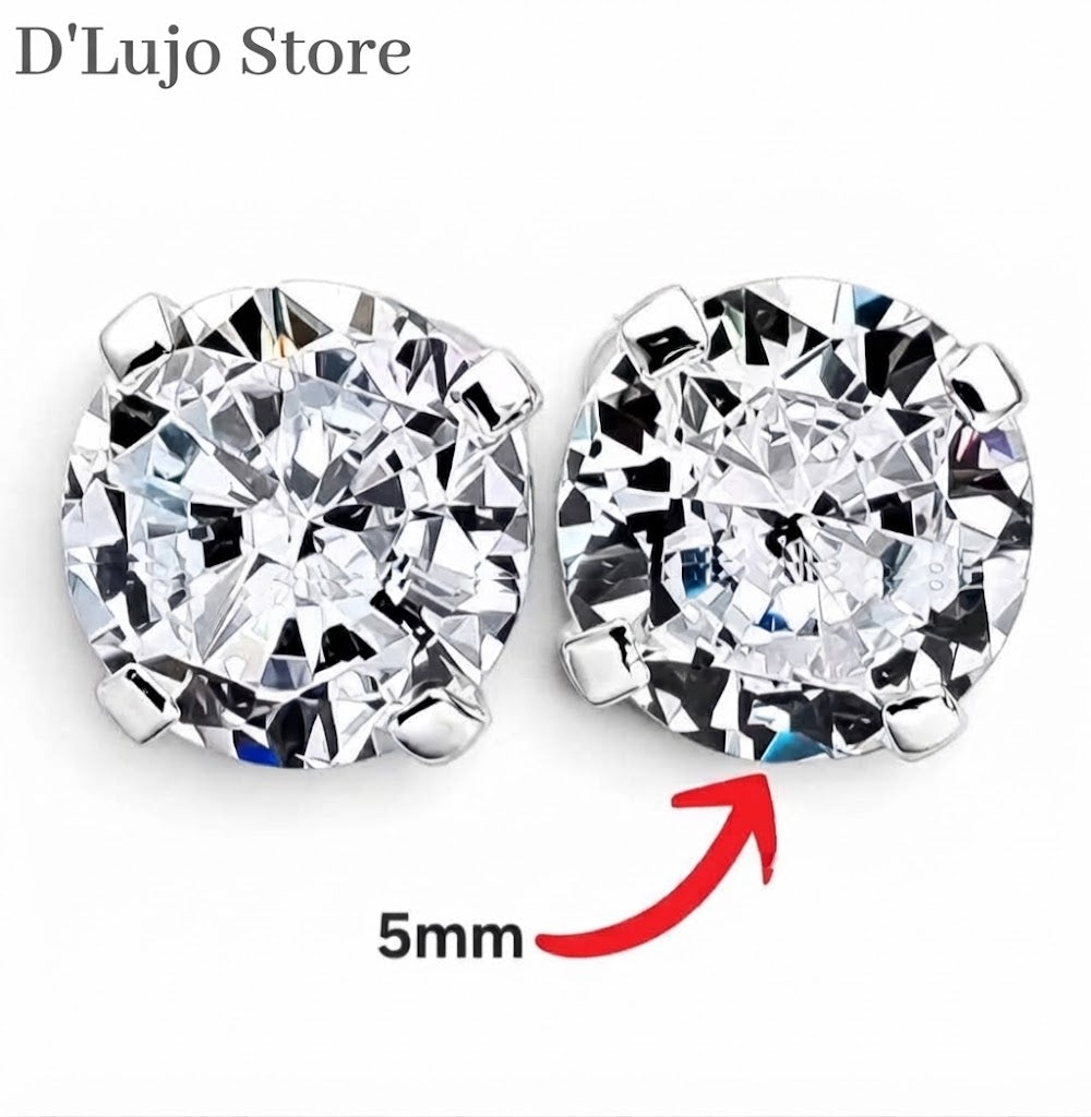 Aretes Diamantado Plata 925