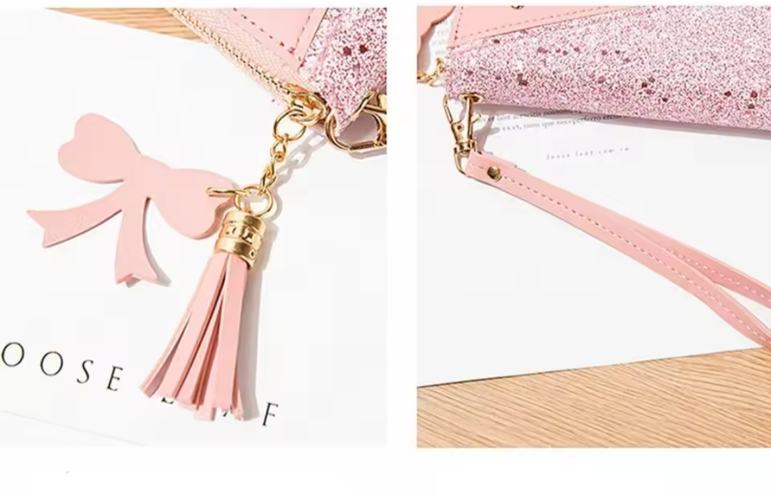 Colección Glitter & Glow: Cartera Larga Multifuncional