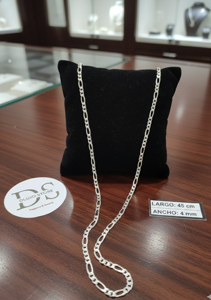 Figaro Chain in 925 Silver