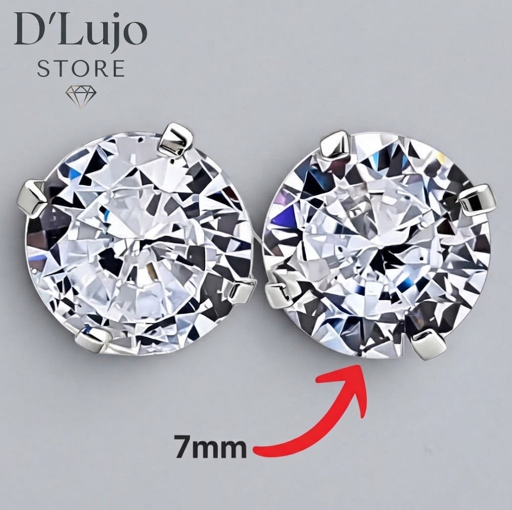 Aretes Diamantado Plata 925