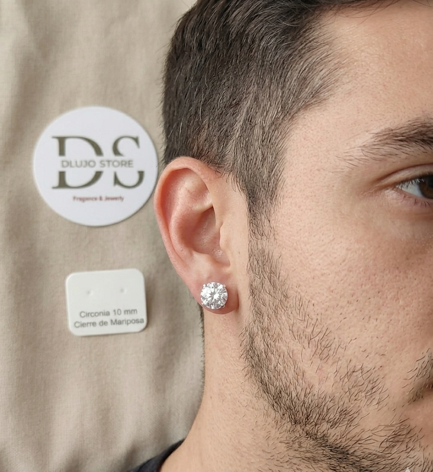 Aretes Diamantado Plata 925