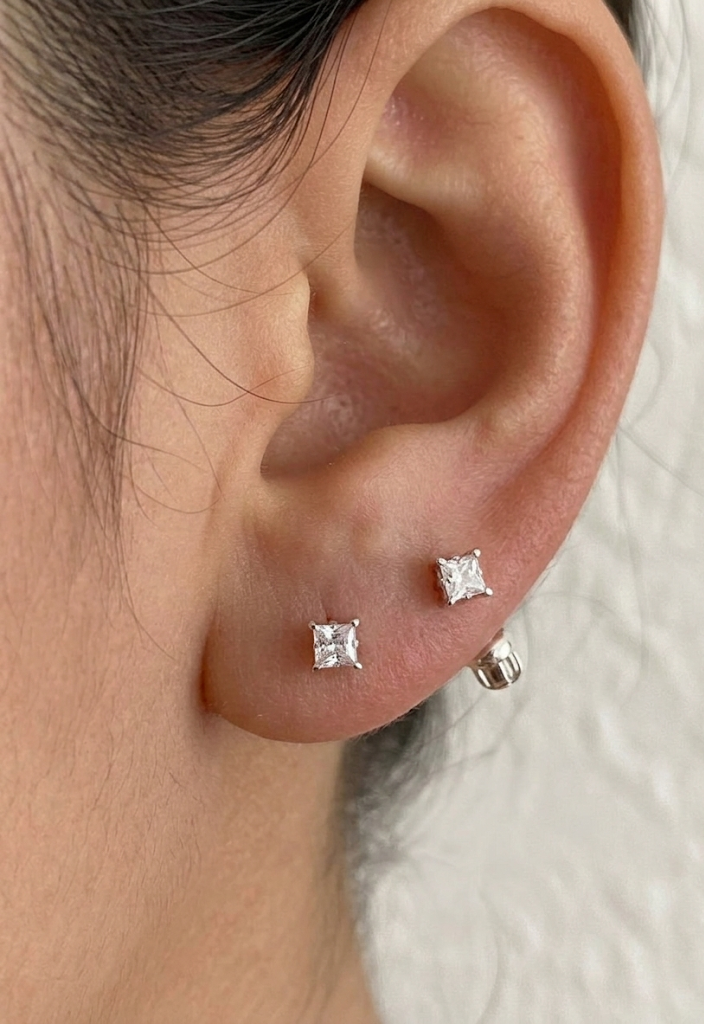 Aretes Broqueles en Plata de Ley 925