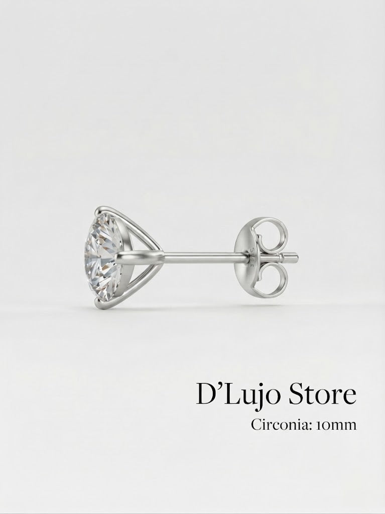 Aretes Diamantado Plata 925