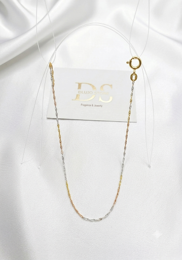 Cadena Singapur Tricolor Italiana – Plata 925
