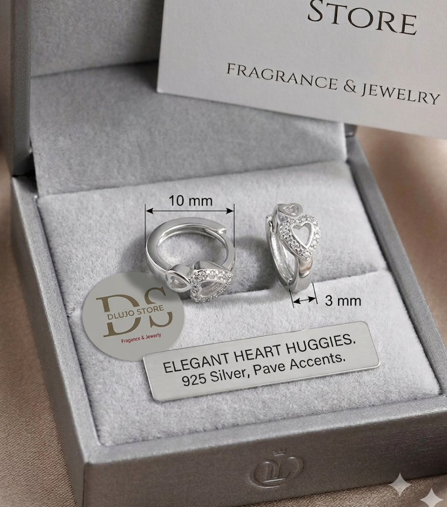 Argollas "Heart Elegance" – Un Toque de Amor y Brillo