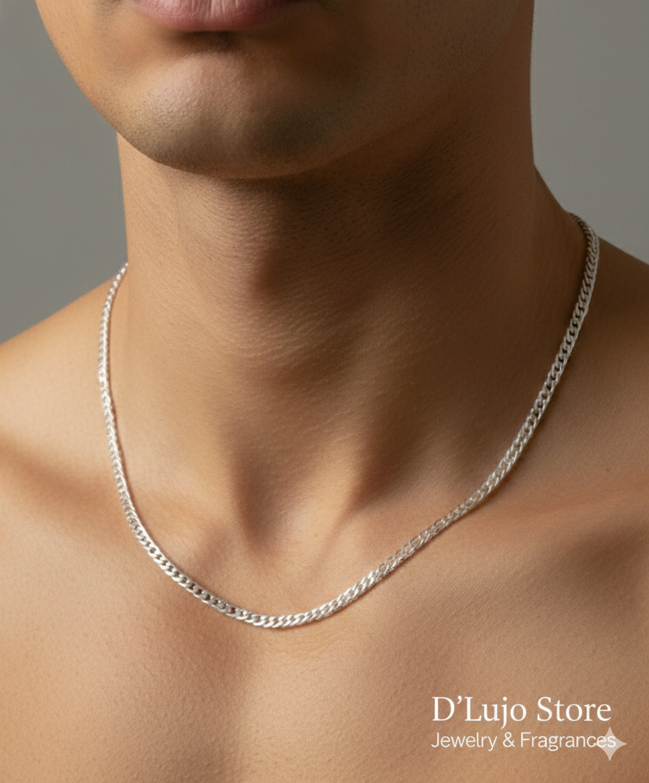 Triple Rhombus Chain in 925 Silver